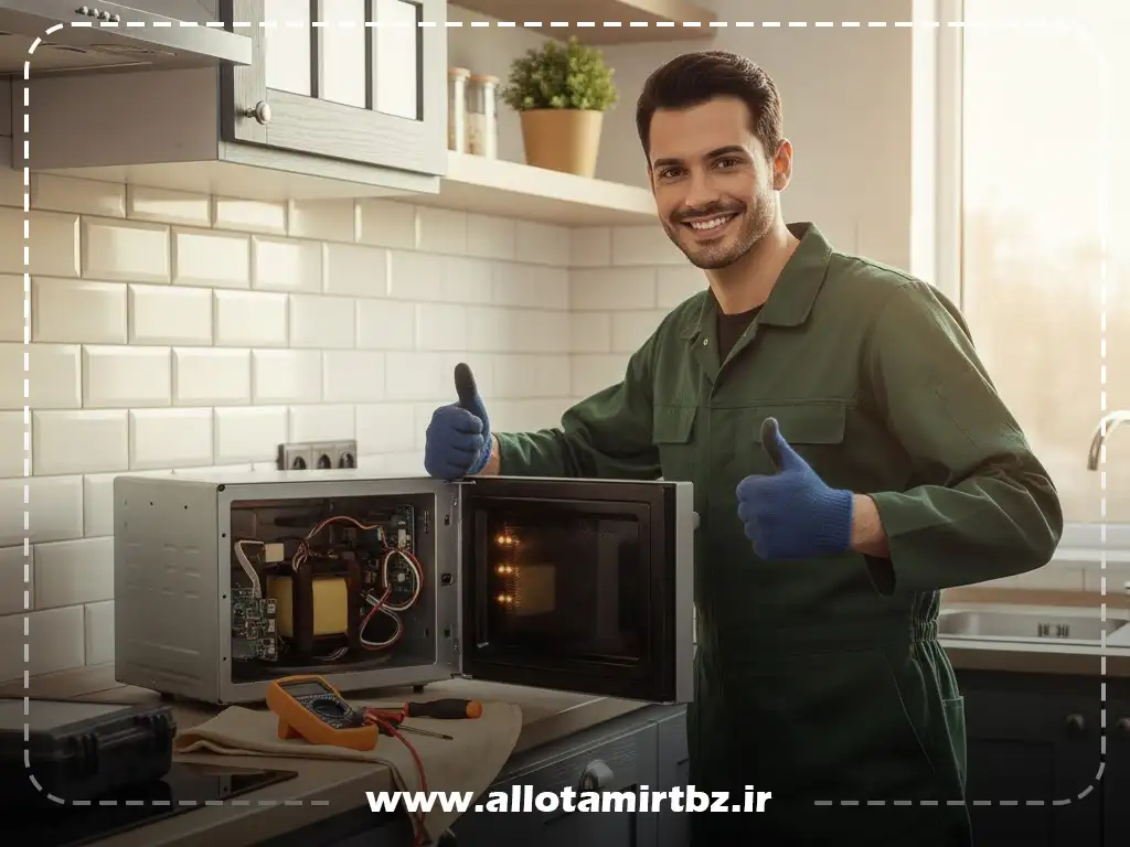 تعمیر مایکروفر در نصف راه